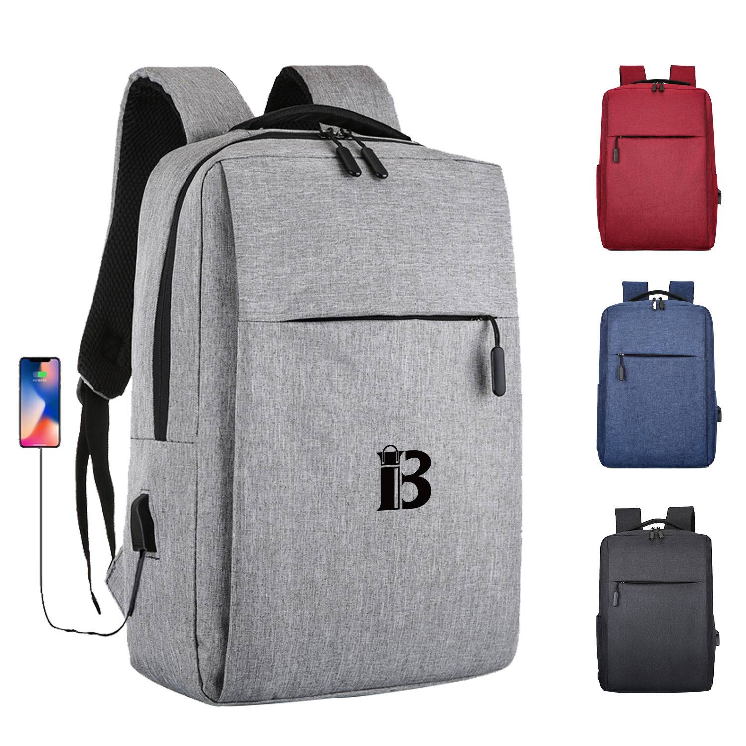 Oxford Backpacks Casual Daypack With Charging Port