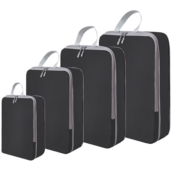 4-Piece Set of Packing Cubes Compression Bags
