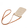 Braided Vertical Single-Shoulder Straw Crossbody Bag