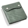 Genuine leather multi card short handbag