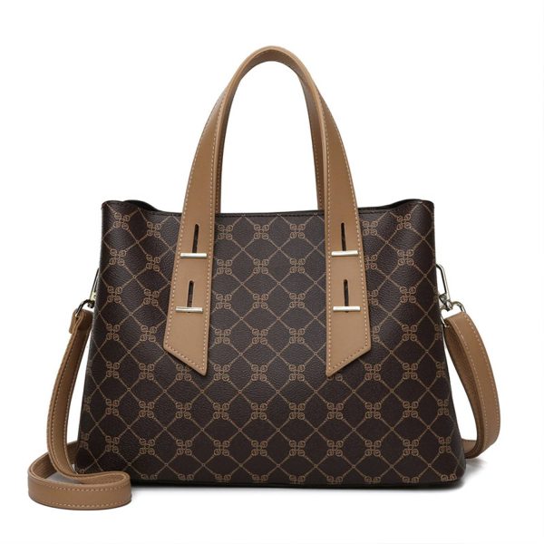 Printed Women's Handbag Retro Style Commuter Shoulder Bag Wo