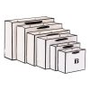 Kraft Paper Shopping Gift Bags With Black Border