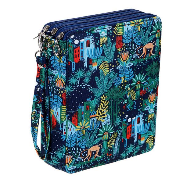 Polyester Colored Pencil Case- 78 Slots