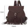 Tassel PU Leather Backpack for Women