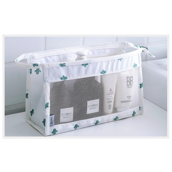 Mesh Cosmetic Zippered Makeup Bag