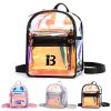 PVC jelly satchel backpack