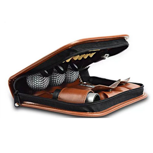 PU Leather Golf Accessory Case Handbag