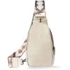 PU Leather Small Crossbody Sling Backpack Multipurpose