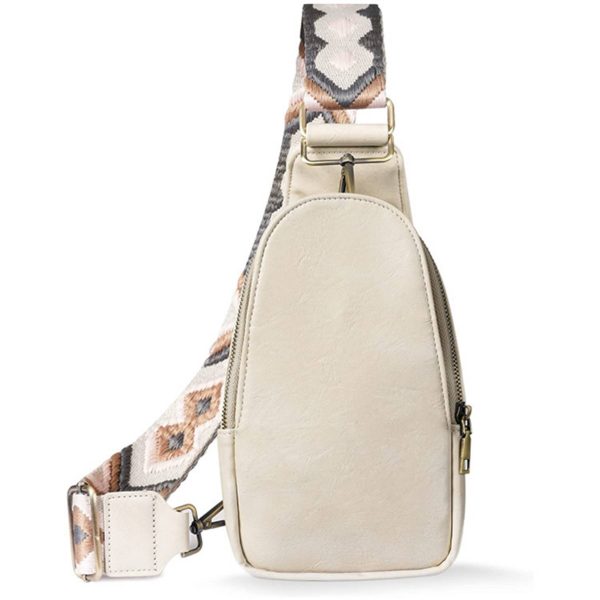 PU Leather Small Crossbody Sling Backpack Multipurpose