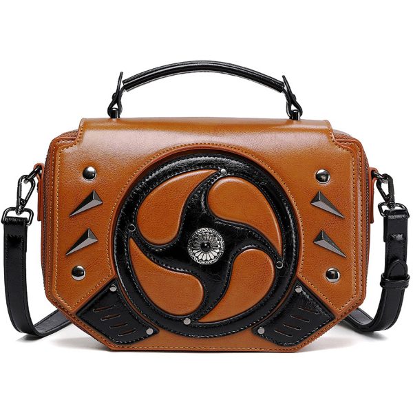 PU Punk contrast women's one-shoulder cross-body bag