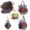 Genuine Leather Vintage contrasting tote cross-body bag