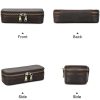 Genuine Leather Jewelry Box Organizer Make-up bag Women