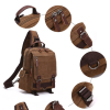 Canvas Cross-body Bag Anti-Theft For Women Men