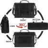 Vintage 15.6 Inch Waterproof PU Leather Laptop Briefcase