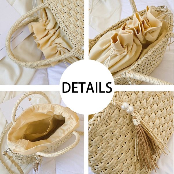 Jute Vintage hand-woven cross-body bag handbag