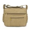 Light Weight Canvas Messenger CrossBody Bag for Women