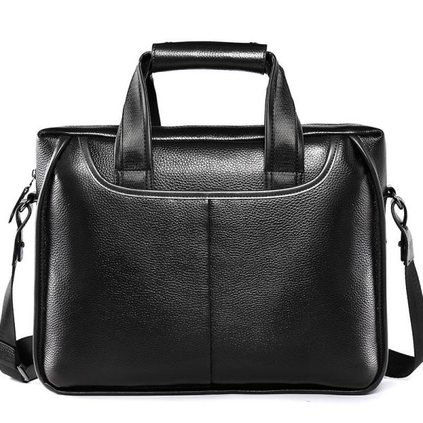 Genuine Leather Messenger Briefcase Bag