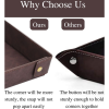 PU Leather Tray Organizer