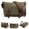 Casual canvas men's cross-body bag