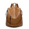 Polyurethane Women Purse Fashion Travel Shoulder Backpack