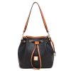 PU Large capacity cross-body bucket bag