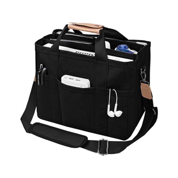 Large-capacity multi-compartment handbag