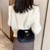 Cotton Stylish versatile cross-body plush chain shoulder bag