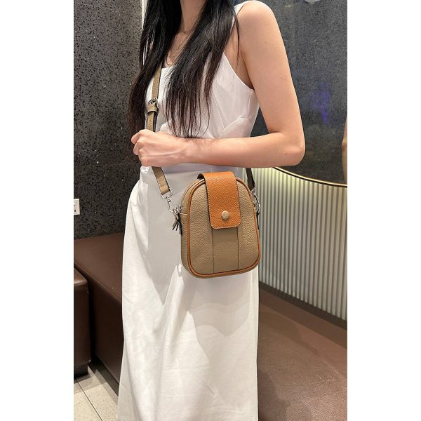 Genuine Leather Multifunctional cross-body phone bag
