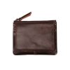Genuine Leather 2 Zipper Coin Purse Wallet