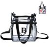 PVC handheld transparent double layer lunch bag