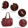 PU leather large Tote Crossbody bag for woman