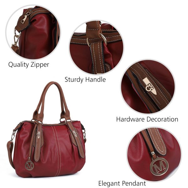 PU leather large Tote Crossbody bag for woman