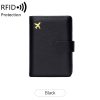 PU Leather RFID Passport/Card Wallet With Arita holder