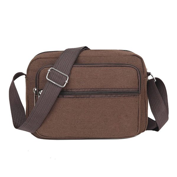 Vintage-Inspired Retro Canvas Crossbody Bag