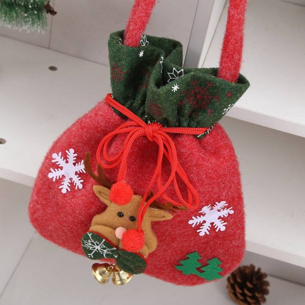 Velvet Christmas Candy Bag
