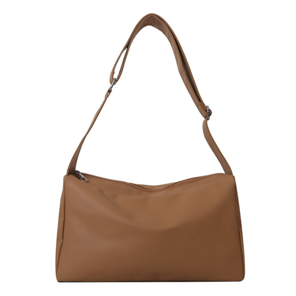 PU leather Solid Color Crossbody Bag