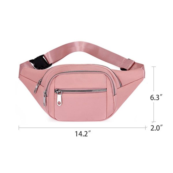Oxford Large Fanny Pack Running Belt Waist Bag for trip