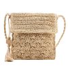 Jute Stylish vintage tassel woven shoulder bag