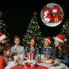 3D Designs Flannel Decoration Christmas Drawstring Gift Bags