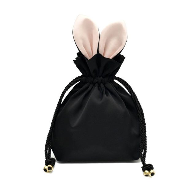 Silk Drwastring Bunny Ear Bag
