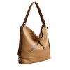 Large capacity genuine leather tote bag