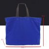 Blue Canvas Large Capacity Tote Bag