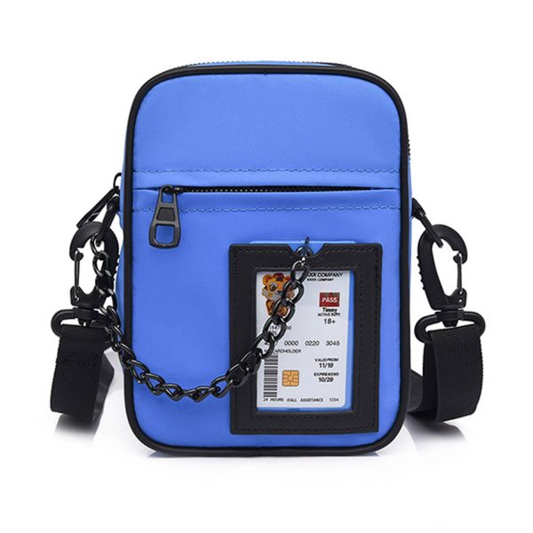 Oxford Crossbody Bag With Chain