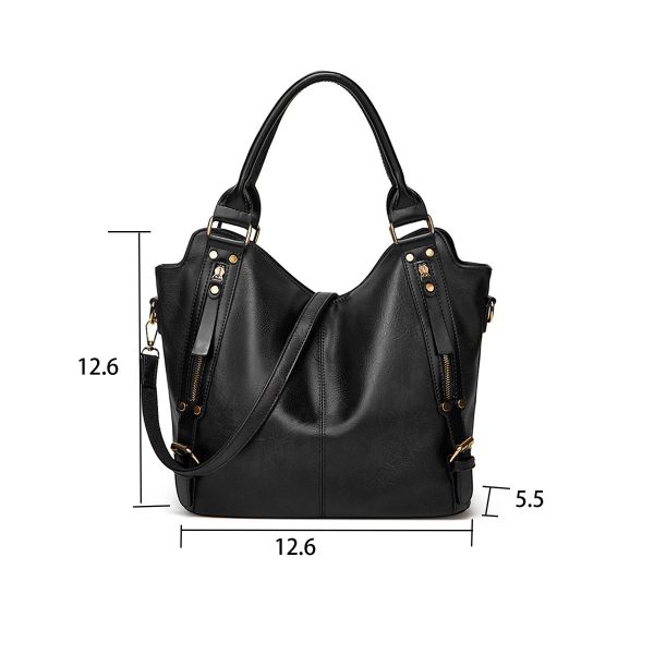PU Leather Large Purse Tote Bag for Women