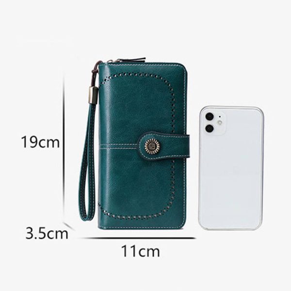 PU Leather Triple Fold Women's Wallet Card Bag