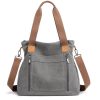 Canvas Multi-pocket Tote Bag