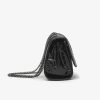 PU Women's fashion black cowhide chain tote bag