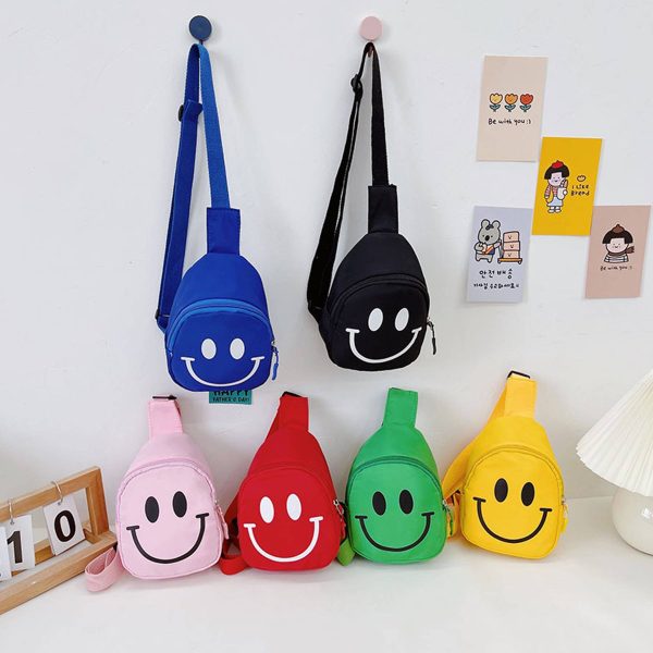 Children's Cute Smiling Face Small Shoulder Bag