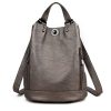 Pu high-capacity Bucket Backpack Women