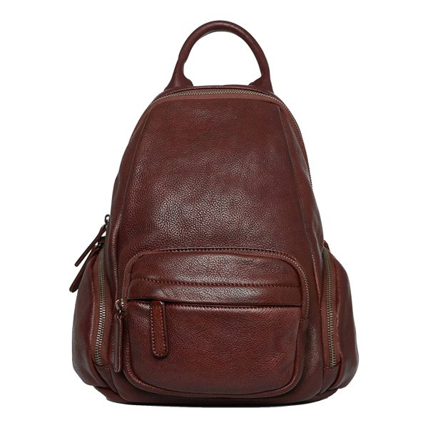 Genuine leather backpack for women